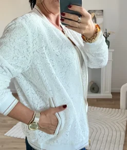 Vestes>La boutique de Lilie BOMBERS EMILIE Blanc