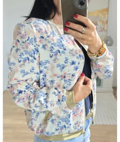 Vestes>La boutique de Lilie BOMBERS FABIOLA Ivoire/ecru