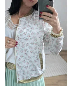 Vestes>La boutique de Lilie BOMBERS FELICIA Blanc