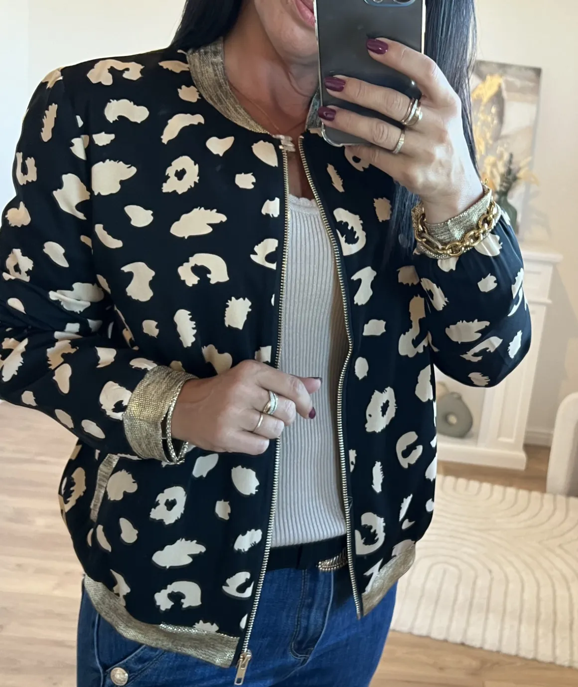 Vestes>La boutique de Lilie BOMBERS LEO Noir