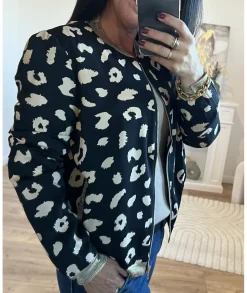 Vestes>La boutique de Lilie BOMBERS LEO Noir