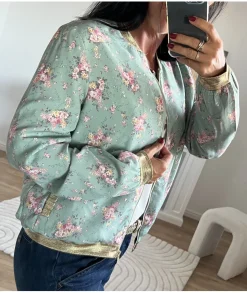 Vestes>La boutique de Lilie BOMBERS LUCIE Vertdeau