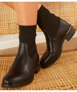 Boots & Bottes>La boutique de Lilie BOTTINES CELINE Noir