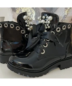 Boots & Bottes>La boutique de Lilie BOTTINES DOMINIQUE Noir