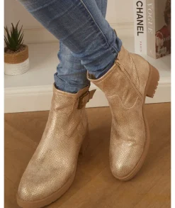 Boots & Bottes>La boutique de Lilie BOTTINES LUCIE Dore
