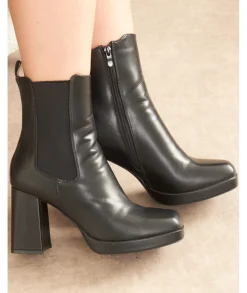 Boots & Bottes>La boutique de Lilie BOTTINES OLIVINE Noir