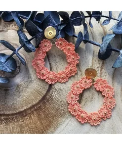 Bijoux>La boutique de Lilie BOUCLE D'OREILLE ANGELIQUE Orange