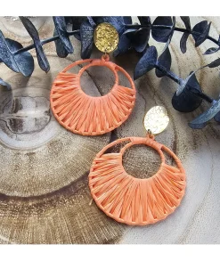 Bijoux>La boutique de Lilie BOUCLE D'OREILLE ANITA Orange