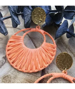 Bijoux>La boutique de Lilie BOUCLE D'OREILLE ANITA Orange