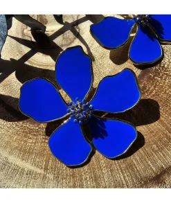 Bijoux>La boutique de Lilie BOUCLE D'OREILLE CLEMENCE Bleuelectrique