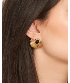 Bijoux>La boutique de Lilie BOUCLE D'OREILLE ELODIE Noir