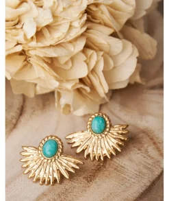 Bijoux>La boutique de Lilie BOUCLE D'OREILLE ELODIE Bleu