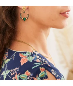Bijoux>La boutique de Lilie BOUCLE D'OREILLE FABIOLA Vert