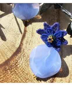 Bijoux>La boutique de Lilie BOUCLE D'OREILLE FRANCETTE Bleu