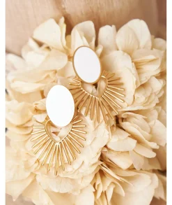 Bijoux>La boutique de Lilie BOUCLE D'OREILLE KARIMA Blanc