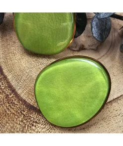 Bijoux>La boutique de Lilie BOUCLE D'OREILLE LAMINE Vert