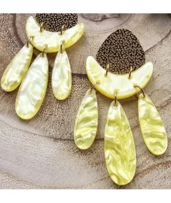 Bijoux>La boutique de Lilie BOUCLE D'OREILLE LOLITA Jaune