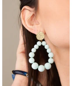 Bijoux>La boutique de Lilie BOUCLES D OREILLES AZELIE Bleuciel