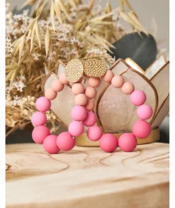 Bijoux>La boutique de Lilie BOUCLES D OREILLES AZELIE III Rose