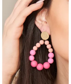 Bijoux>La boutique de Lilie BOUCLES D OREILLES AZELIE III Rose