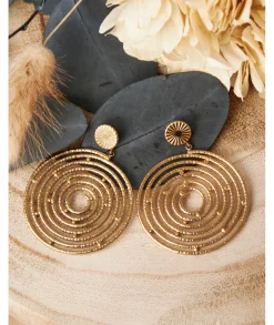 Bijoux>La boutique de Lilie BOUCLES D'OREILLES CATHY Dore