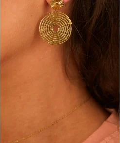 Bijoux>La boutique de Lilie BOUCLES D'OREILLES CATHY Dore