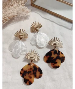 Bijoux>La boutique de Lilie BOUCLES D'OREILLES JEANNE Taupe