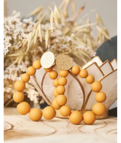 Bijoux>La boutique de Lilie BOUCLES D'OREILLES MILA Moutarde