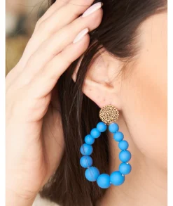 Bijoux>La boutique de Lilie BOUCLES D'OREILLES MILA Bleuelectrique