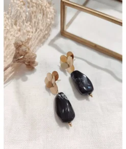 Bijoux>La boutique de Lilie BOUCLES D'OREILLES OWEN Noir
