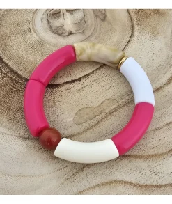 Bijoux>La boutique de Lilie BRACELET MONALISA Fushia