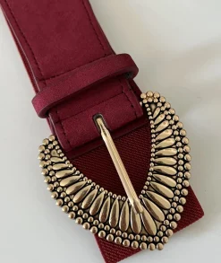 Ceintures>La boutique de Lilie CEINTURE FAUSTINE Bordeaux