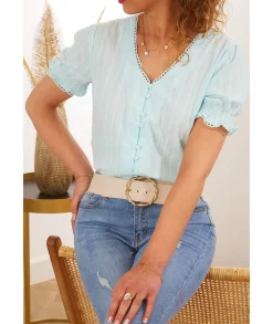Chemises>La boutique de Lilie CHEMISE AMBRINE Bleuciel