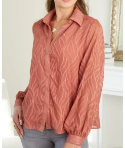 Chemises>La boutique de Lilie CHEMISE ANGELA Brique