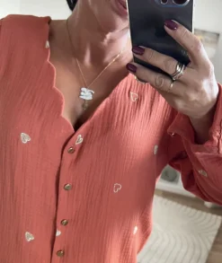 Chemises>La boutique de Lilie CHEMISE ASTRIDE Rouille