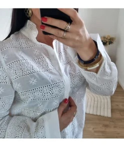 Chemises>La boutique de Lilie CHEMISE BERNADETTE Blanc