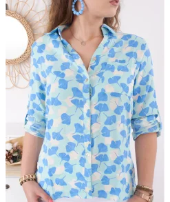Chemises>La boutique de Lilie CHEMISE CANDICE Turquoise