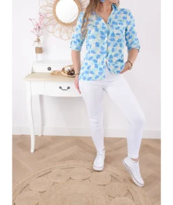 Chemises>La boutique de Lilie CHEMISE CANDICE Turquoise
