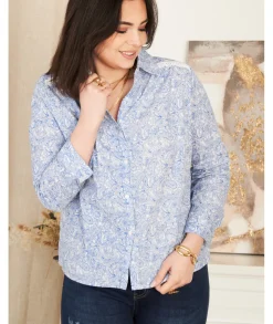 Chemises>La boutique de Lilie CHEMISE CLAUDIA Bleu