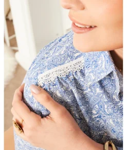Chemises>La boutique de Lilie CHEMISE CLAUDIA Bleu