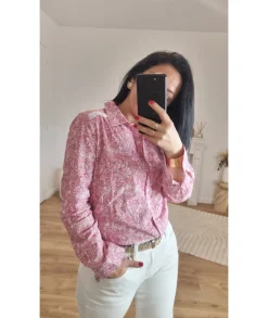 Chemises>La boutique de Lilie CHEMISE CLAUDIA Rouge