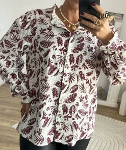 Chemises>La boutique de Lilie CHEMISE ELODIE Bordeaux