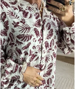 Chemises>La boutique de Lilie CHEMISE ELODIE Bordeaux