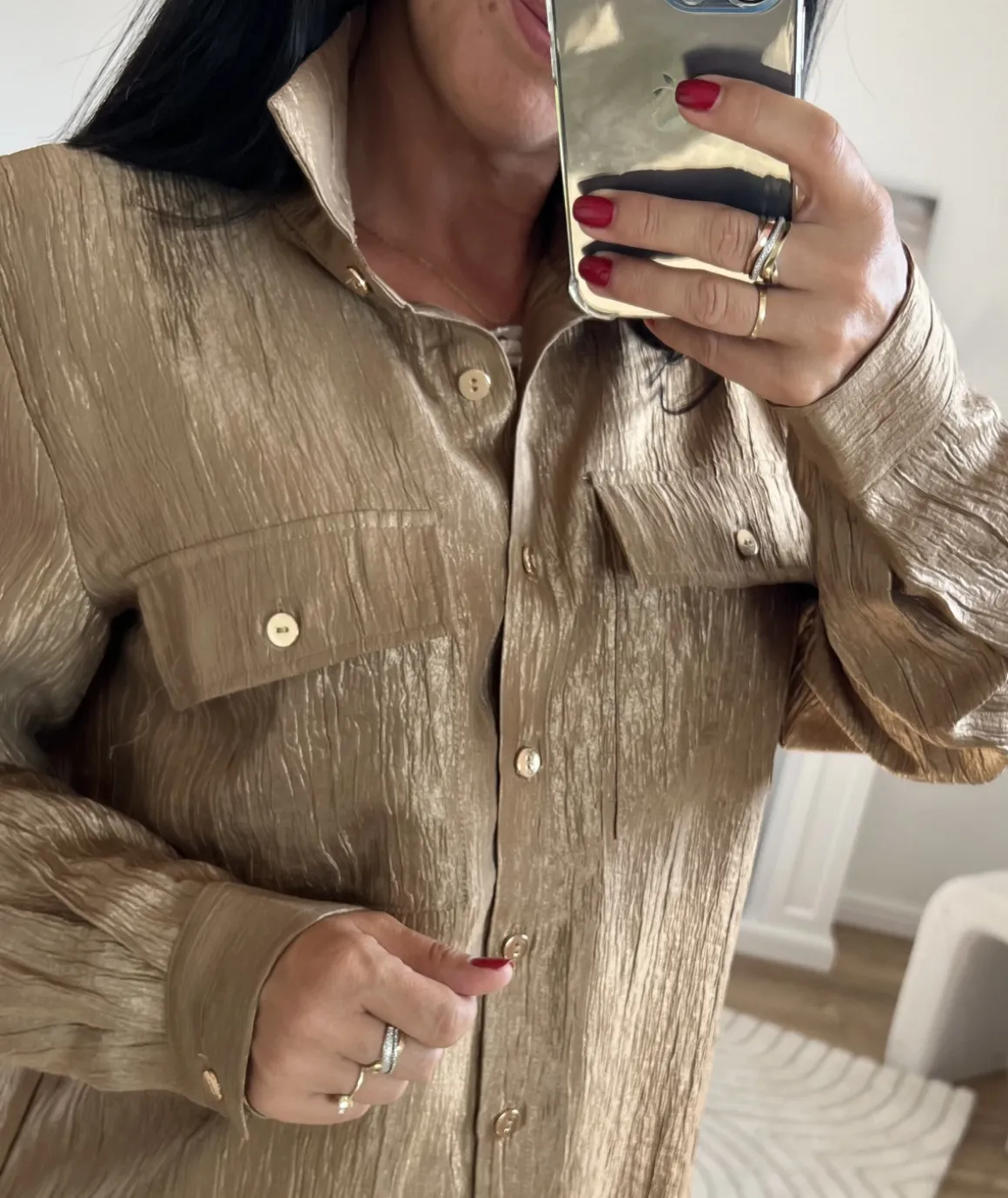 Chemises>La boutique de Lilie CHEMISE ELSA Camel