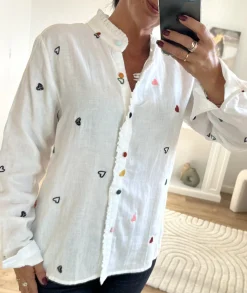 Chemises>La boutique de Lilie CHEMISE ELVINA Blanc