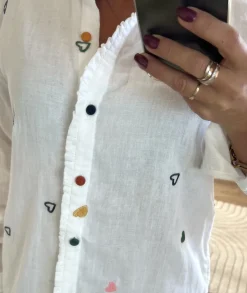 Chemises>La boutique de Lilie CHEMISE ELVINA Blanc