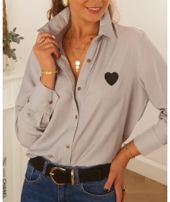 Chemises>La boutique de Lilie CHEMISE EMY Gris
