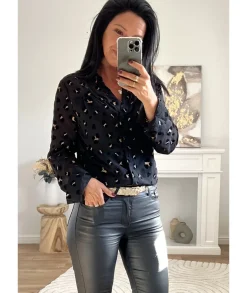 Chemises>La boutique de Lilie CHEMISE ERLESTINE Noir