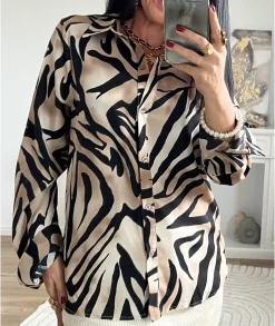 Chemises>La boutique de Lilie CHEMISE EULALIE Taupe