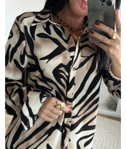 Chemises>La boutique de Lilie CHEMISE EULALIE Taupe